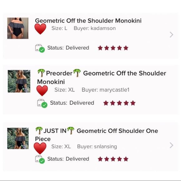 FAITH Geometric Off the Shoulder Monokini - Picture 7 of 7